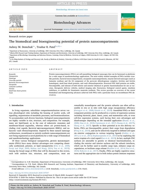 The biomedical and bioengineering potential of protein.